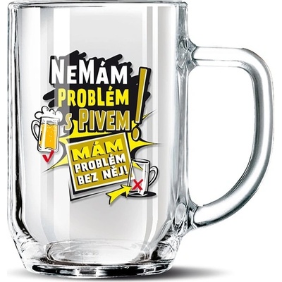 Nekupto Dárkový půllitr Nemám problém s pivem! Rdh 500 ml