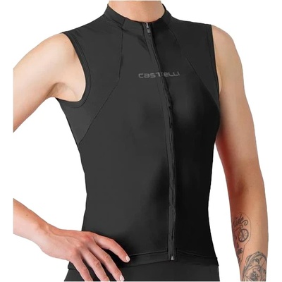 Castelli Дамски потник за колоездене Castelli Women's Sole Sleeveless Jersey Cycling singlet - Black - размер XL (156-2384-0115)