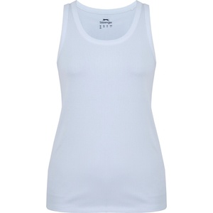 Slazenger Women's Slaz Ribbed Tank Vest - White