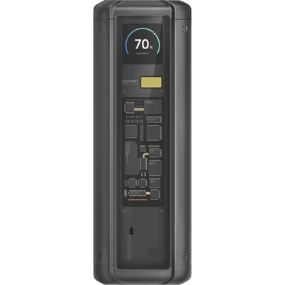 Преносима външна батерия с 2xUSB-C и 1xUSB-A изходи и технология за бързо зареждане - Xiaomi HyperCharge Power Bank 25000 mAh 212W (черен) (BHR9970GL)