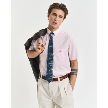 Image 1 of Gant Риза с къс ръкав Gant Regular Fit Classic Poplin Short Sleeve Shirt - Light Pink
