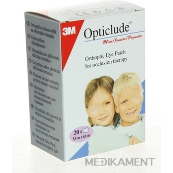 3M Opticlude Standard Mini Očná náplasť 5 x 6 cm 20 ks