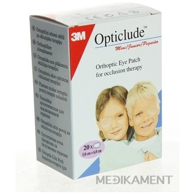 3M Opticlude Standard Mini Očná náplasť 5 x 6 cm 20 ks