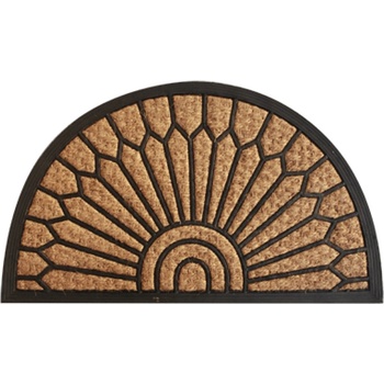 Horecano Изтривалка Horecano - Полукръг, 45 x 75 cm, бежово-черна (011555)