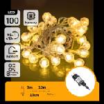 Aigostar - LED външна коледна гирлянда, 100x LED / 8 режима, 13 m, IP44, топла бяла (AI1427)