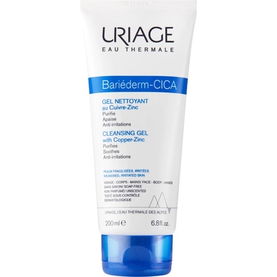 Uriage Bariéderm čistící gel s obsahem mědi a zinku 200 ml – Hledejceny.cz