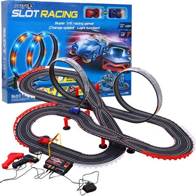 RKToys Podsvětlená autodráha 705 cm 2 auta