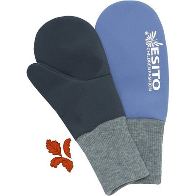 Esito Palcové rukavice softshell DUO Blue – Zboží Dáma