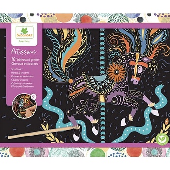 D´arpeje ARTISSIMO škrabacie obrázky Kone a jednorožce