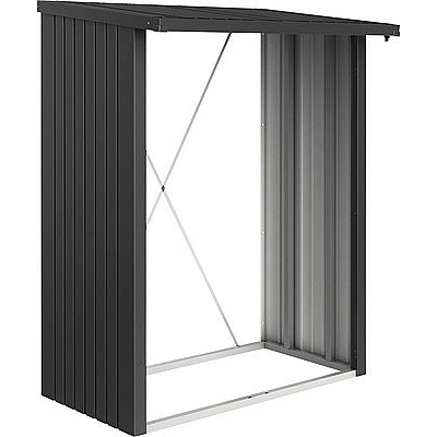 Biohort Dřevník Woodstock 157 x 102 x 199 cm tmavě šedá metalíza