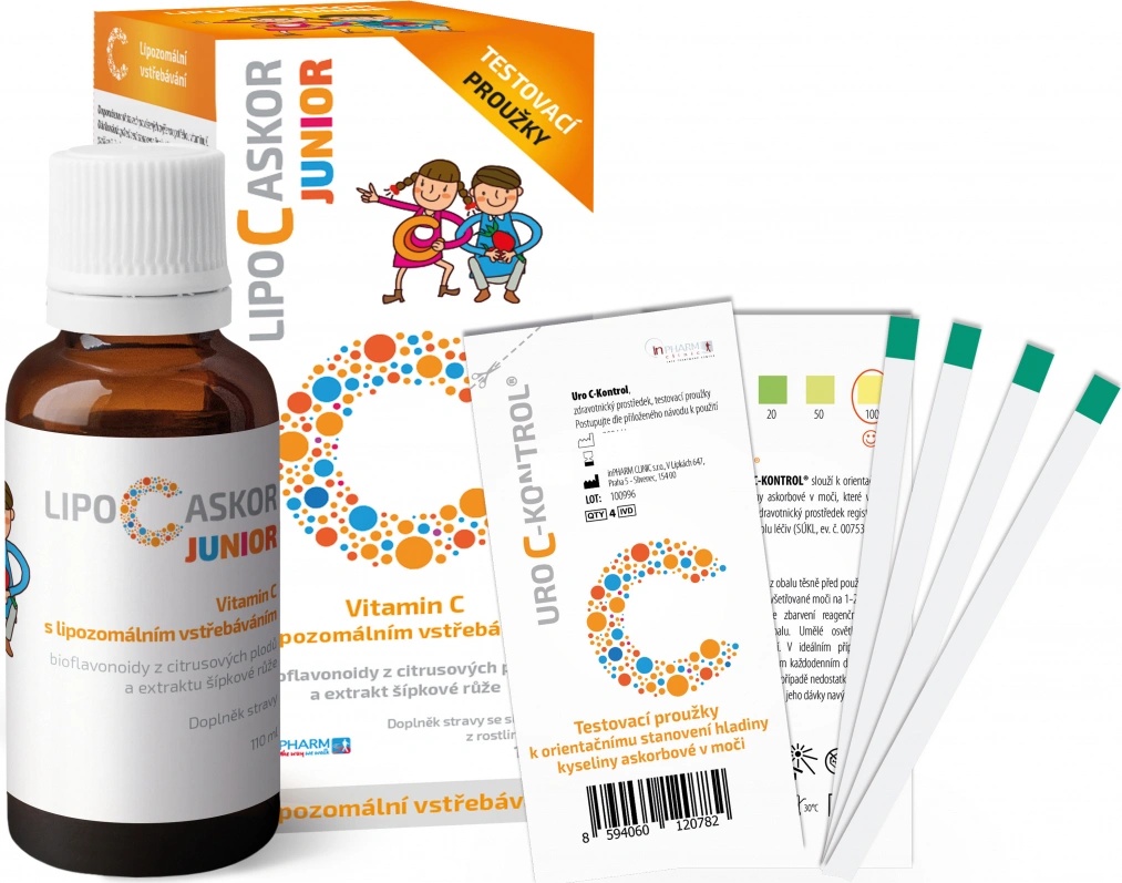 Lipo C Askor Junior tekutý lipozomální vit.C 110 ml od 265 Kč