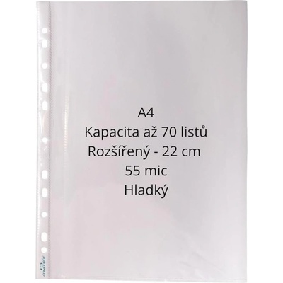 Concorde A4 55 mikronů transparentní 100 ks