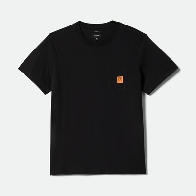 Brixton tričko Union Hw S/S Boxy Pkt Tee Black
