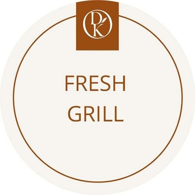 Davídkovo koření Etiketa Fresh Grill béžová průměr 4,5 cm 1 ks