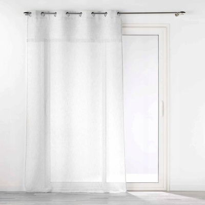 Douceur d`Interieur Vnitřní závěs s očky a třásněmi ELEANIA, 140 x 240 cm