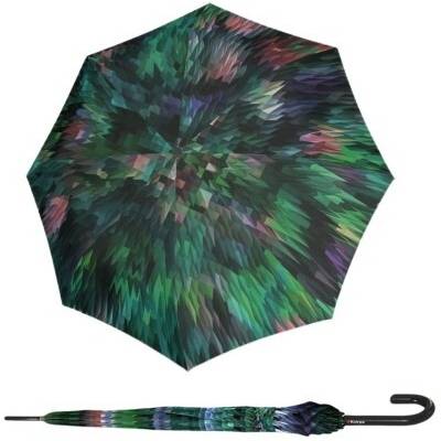 Knirps T.760 Peacock Green elegantný hoľový vystreľovací dáždnik