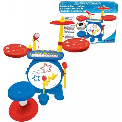 Lexibook dětské bicí Tlapková patrola Set elektrických bubnů se sedátkem