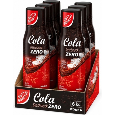 G&G Sirup příchuť Cola Zero 6 x 500 ml