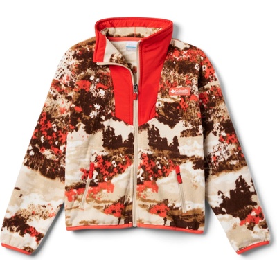 Columbia Детско поларено яке Columbia Kid's Sequoia Grove Printed Full Zip Fleece Fleece jacket - Zing Fieldaze / Super Sonic (703-6871-0314)