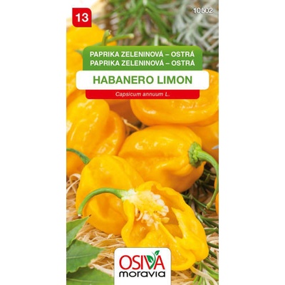 Paprika zeleninová pálivá Habanero žlutá 15 sem.