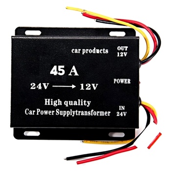 ТРАНСФОРМАТОР КОНВЕРТОР НА НАПРЕЖЕНИЕ ОТ 24 v НА 12 v, 45А (dc45)