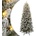 vidaXL Изкуствена коледна елха, 150 LED и флокиран сняг, 120 см (3315763)