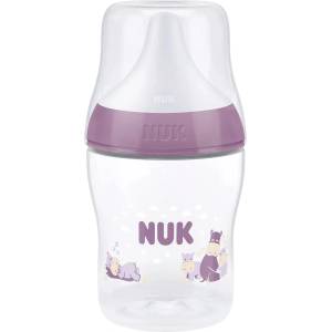 Nuk Шише със силиконов биберон NUK Perfect Match - 150 ml, размер S, 0 м+, хипо, розово (10215407) - ozone
