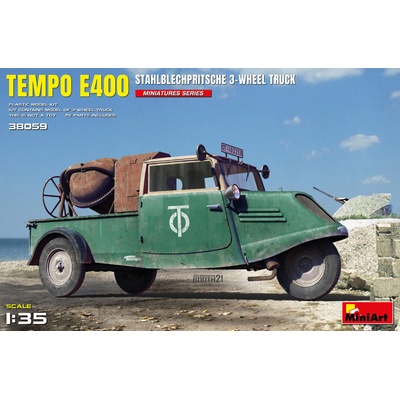 MiniArt Tempo E400 Stahlblechpritsche 3 wheel truck 1:35