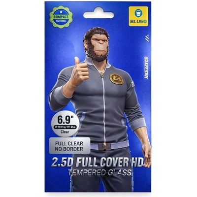Blueo Стъклен Протектор за iPhone 16 Pro Max, Blueo No Border 2.5D Glass, Прозрачен (6934663764273)