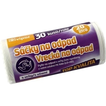 Vipor sáčky 20 l 12 µm 30ks bílý
