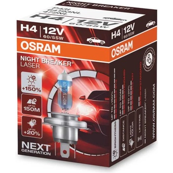 Image 1 of OSRAM NIGHT BREAKER LASER H4 60/55W 12V (64193NL)