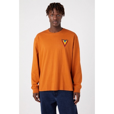 Wrangler pánske tričko Chest Logo Tee tehlové
