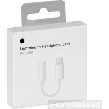 Apple Адаптер Apple MMX62ZM/A Lightning за 3.5 мм жак за слушалки (MMX62ZM/A)