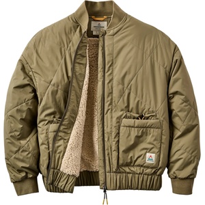 Passenger Дамско ежедневно яке Passenger Women's Lucia Sherpa Lined Bomber Jacket Casual jacket - Dusty Olive (103-2862-0113)
