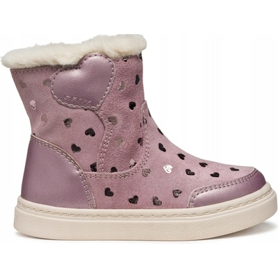 Geox B Nashik Girl dětské kotníkové boty růžové