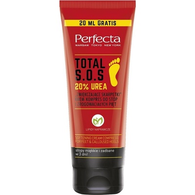Perfecta Perfecta Total SOS krém-komprese na nohy a paty Změkčující ponožky 20% Urea 120 ml