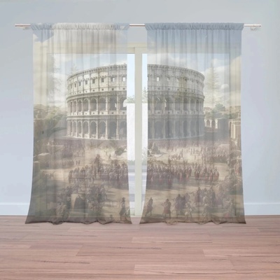 Sablio Záclony Rím Koloseum Légia: 2ks 150x250cm