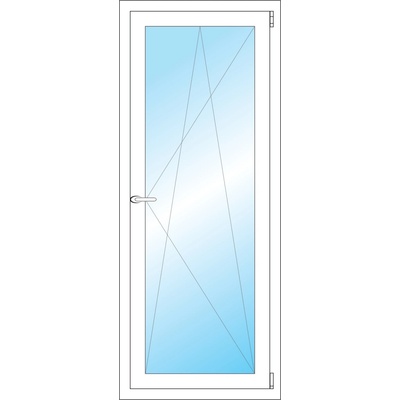OKNA HNED Plastové okno 60x148 cm (600x1480 mm) bílé otevíravé a sklopné pravé