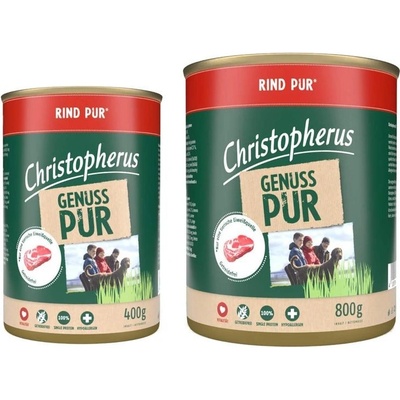 Christopherus Dog Adult Pur Rind 800 g