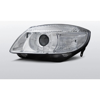 TUNING-TEC, Přední světla, Škoda Fabia II 2007-2010, ROOMSTER 2006-2010, CHROM – Zboží Mobilmania