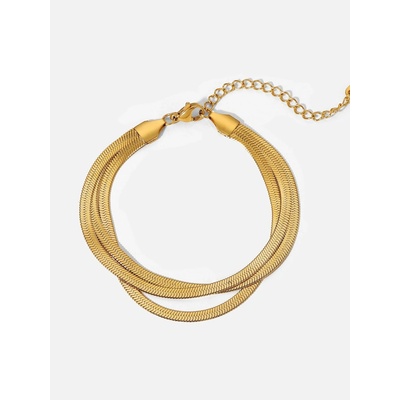 Ornamenti pozlacený Triple Snake gold ORT300032