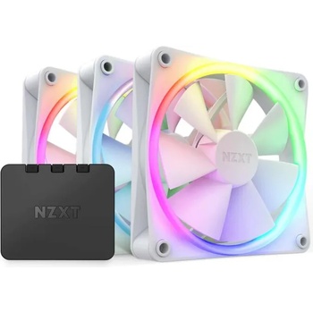 Image 1 of NZXT F120 RGB white 3-pack (NZXT-FAN-RF-R12TF-W1)