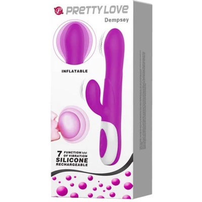 Pretty Love Dempsey Inflatable Rabbit Vibrator Purple