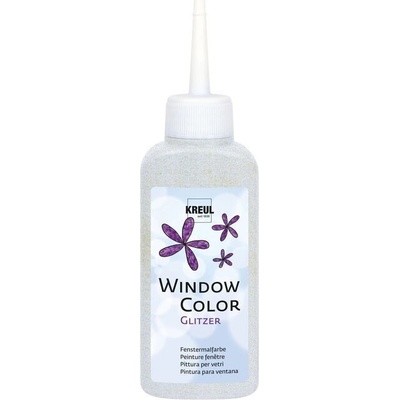 Kreul farba na okná 80ml glitrová strieborná