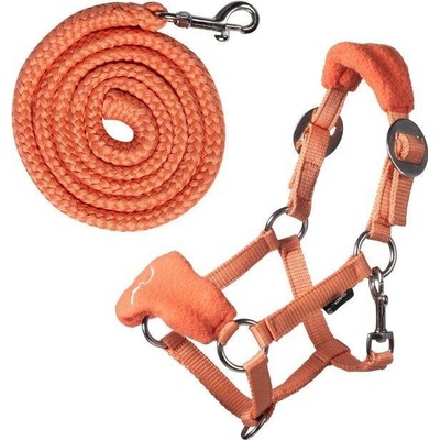 Ohlávka s fleecem HKM Hobby Horsing tyrkys