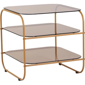 Hübsch Странична масичка със стъклен плот 41x41 cm Echo - Hübsch (021419)