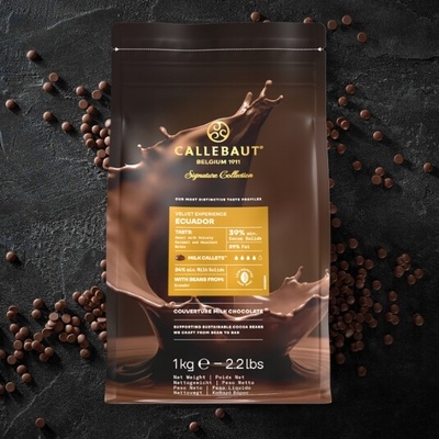 Callebaut Barry Belgium Velvet Ekvádor Origin mléčná 39% 1 kg