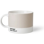 Pantone Бяла/сива порцеланова чаша 475 ml Warm Gray 2 - Pantone (101050002)