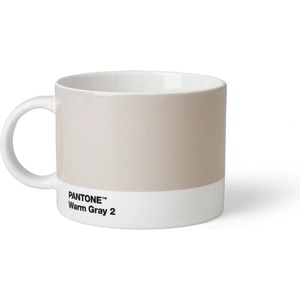 Pantone Бяла/сива порцеланова чаша 475 ml Warm Gray 2 - Pantone (101050002)