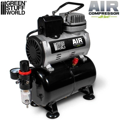 Green Stuff World Vzduchový kompresor s tlakovou nádobou GSW